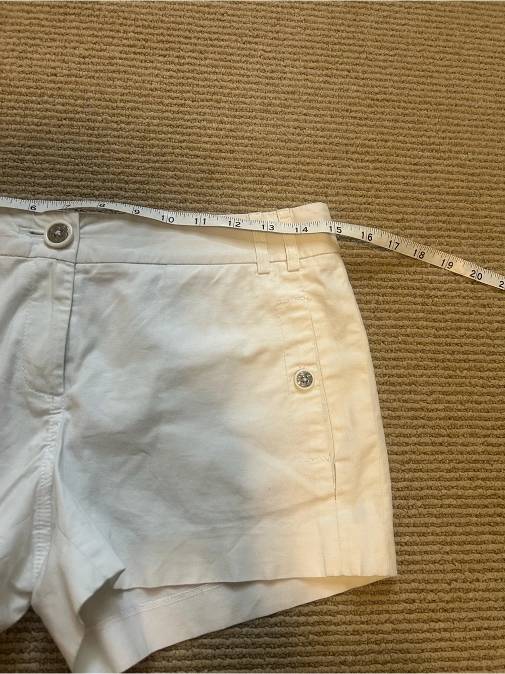 Tory Burch White Shorts